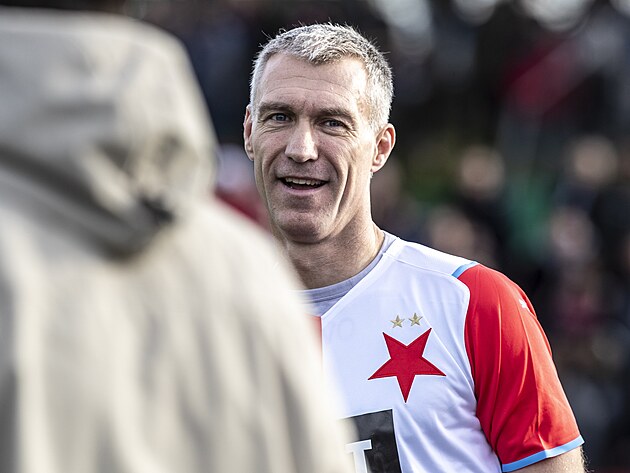 Martin Hysk� v dresu Slavie b�hem Silvestrovsk�ho derby.