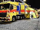 Záchraná�ský v�z Golem na Václavském nám�stí. (31. prosince 2022)