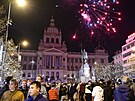 Silvestrovské oslavy v Praze na Václavském nám�stí (31. prosince 2022)