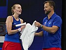 United Cup: eská tenistka Petra Kvitová a trenér Jií Vank