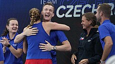 United Cup: eský tenisový tým slaví výhru Petry Kvitové.