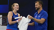 United Cup: �eská tenistka Petra Kvitová a trenér Ji�í Van�k