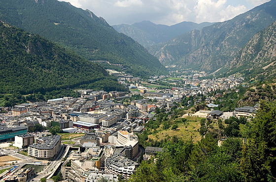 Andorra la Vella, hlavní město Andorry.