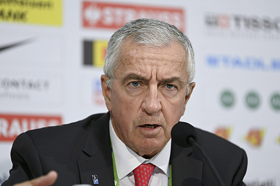 Prezident Mezinárodní hokejové federace Luc Tardif.