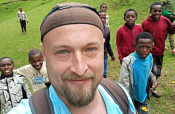 Afrikanista Jan Záhoík. Snímek byl poízen v  Etiopii.