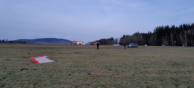 Na letišti v Hodkovicích nad Mohelkou havarovalo ultralehké letadlo