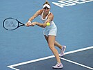 Markéta Vondrouová ve tvrtfinále turnaje v Adelaide.