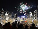 Silvestrovské oslavy a p�íchod nového roku v Praze. (1. ledna 2023)