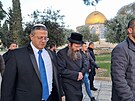 Izraelský ministr národní bezpenosti Itamar Ben Gvir navtívil Chrámovou horu....