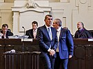 U soudu s bývalým premiérem a kandidátem na prezidenta Andrejem Babiem a jeho...