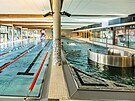 Nov akvacentrum se temi bazny ve Vrchlab (3. ledna 2023)