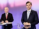 Pavel Fischer a Marek Hiler na prezidentské superdebat (9. ledna 2023)