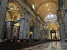 Tlo emeritního papee Benedikta XVI. uloeno v bazilice svatého Petra ve...