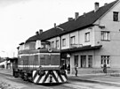 Lokomotiva T334.046 ve stanici Chrudim
