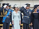 Princ William, vévodkyn Kate, princ Harry a vévodkyn Meghan (Londýn, 10....