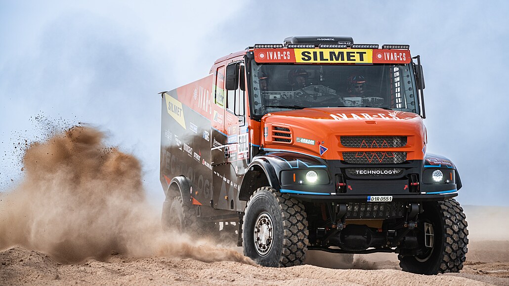 Martin Macík s kamionem Iveco