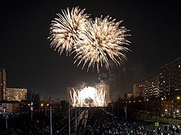 Nový rok oslavila také Ostrava. (1. ledna 2023)