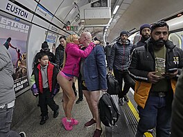 Den bez kalhot v londýnském metru (8. ledna 2023)