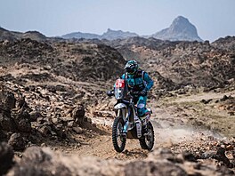 Libor Podmol bhem první etapy Dakaru 2023.