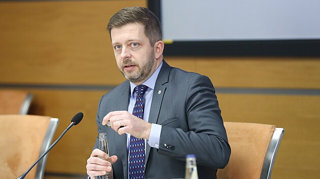 Tiskov konference ministra vnitra Vta Rakuana (STAN) ke zhodnocen eskho pedsednictv v Rad EU v oblastech tkajcch se ministerstva vnitra. (5. ledna 2023)