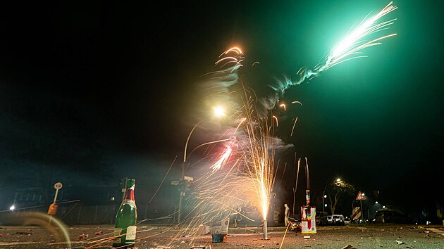 Novoro�n� oslavy v Berl�n� (1. ledna 2023)