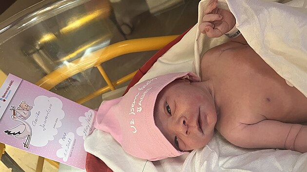Prvním miminkem narozeným v roce 2023 je Anika, pila na svt v nemocnici ve...