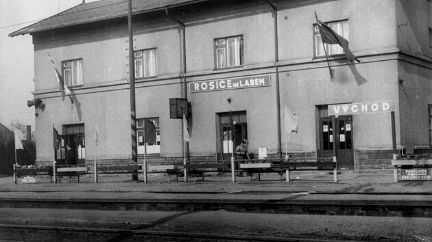 Stanice Rosice nad Labem v 60. letech 20. století