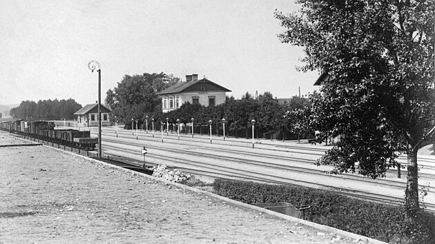 Stanice Rosice nad Labem v roce 1903