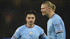 Zálo�ník Manchesteru City Jack Grealish v utkání Premier League proti Chelsea.
