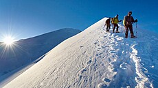 „Mont Blanc má někdy pověst snadného výstupu, ale vůbec to tak není,“ tvrdí...