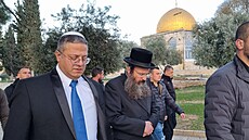 Izraelský ministr národní bezpečnosti Itamar Ben Gvir navštívil Chrámovou horu....