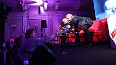 Talk show Andreje Babie v rámci prezidentské kampan v Brn. (9. ledna 2023)