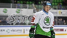 Hokejový útoník Mladé Boleslavi David Dvoáek