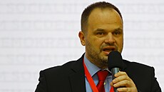 Předseda ČSSD Michal Šmarda na sjezdu v Brně