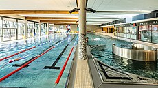 Nové akvacentrum se temi bazény ve Vrchlabí (3. ledna 2023)