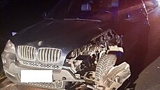 U Trhových Svin se na Silvestra srazilo BMW s p�trosem.