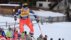 Kateřina Janatová během sprintu ve švýcarském Val Müstairu.
