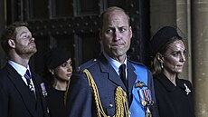 Princ Harry, vévodkyně Meghan, princ William a princezna Kate (Londýn, 14. září...