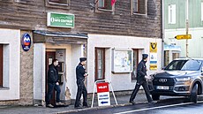 Na volby v Moldav dohlíela policie. (7. ledna 2023)