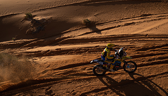 eský motocyklový jezdec Martin Michek na Rallye Dakar.