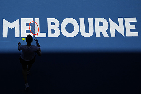 Momentka ze zápasu prvního kola Australian Open.