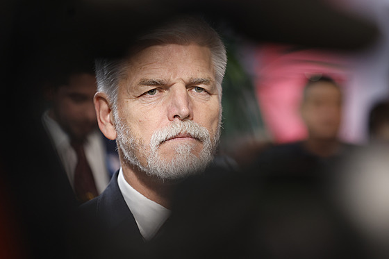 Prezidentský kandidát Petr Pavel ve volebním štábu v místě nazvaném Opero,...
