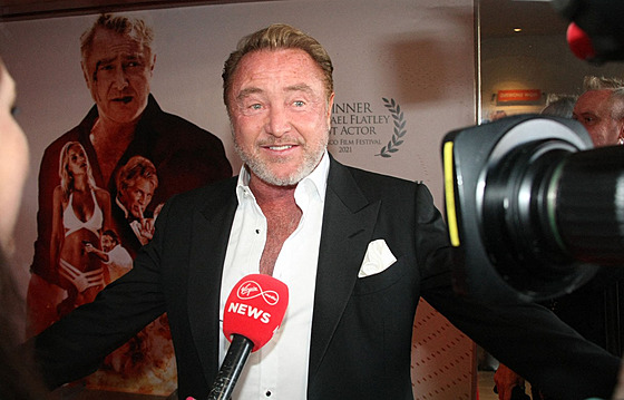 Michael Flatley na premiée svého filmu Blackbird, který produkoval, reíroval...