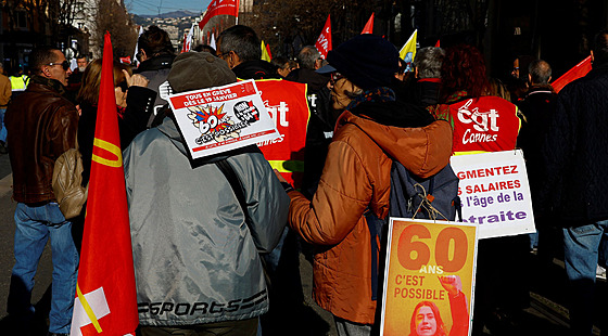 Protest proti dchodové reform (19. ledna 2023)