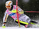 Lucas Braathen bhem slalomu ve Wengenu