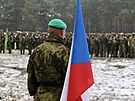 Voják 7. mechanizované brigády na mezinárodním cviení v Polsku