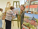 Studenti Univerzity t�et�ho v�ku ve Zl�n� namalovali obrazy na t�ma Ba�ovsk�...