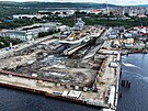 Opravy jediné ruské letadlové lodi Admiral Kuzncov (5. srpna 2022)