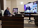 Rusk prezident Vladimir Putin na porad o stavu hospodstv (17. ledna 2022)