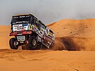 Jaroslav Valtr s kamionem Tatra v esté etap Rallye Dakar